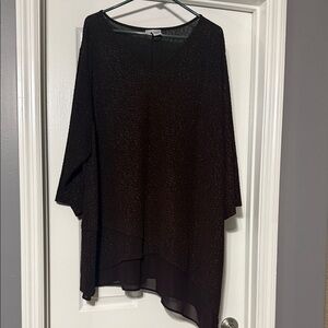 Catherines Dark Brown Asymmetrical Tunic